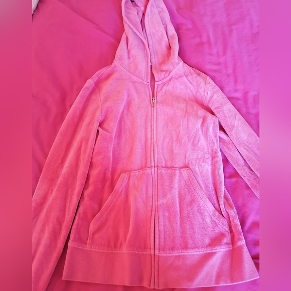 *** SOLD ***  Y2K Juicy Couture Sweater Velour Vest Pin Gold Size Medium - Picture 3 of 4